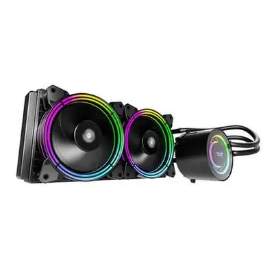 PC vodní chlazení AiO Darkflash TR240 RGB 2x 120x120 (černý),