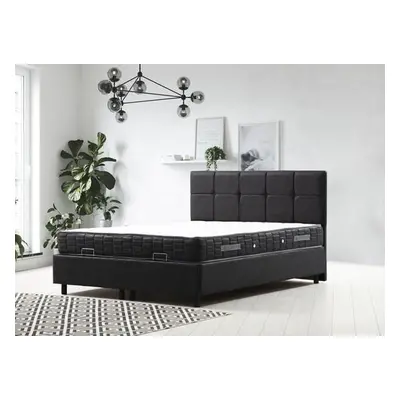 Hanah Home Single Mattress, Base & Headboard Vitalia Set 120 x 200 - Anthracite