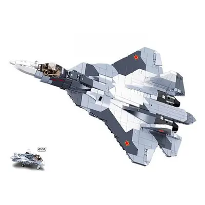 Sluban Model Bricks M38-B0986 Proudový stíhací letoun Su-57 2 v 1