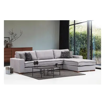 Atelier del Sofa Corner Sofa Lena Corner Right ( L3+Chl ) - Light Grey