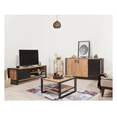 Hanah Home Living Room Furniture Set COSMO-TKM.14 Atlantic PineBlack