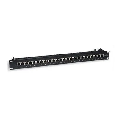 Intellinet Patch panel 24 port Cat6, stíněný STP, černý