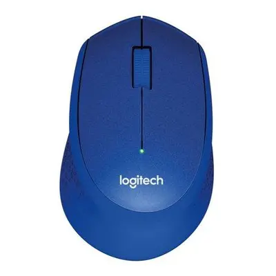 Logitech myš M330 Silent Plus/ bezdrátová/ 3 tlačítka/ 1000dpi/ USB/ modrá, 910-004910