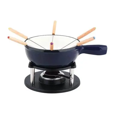 Fondue litinové sada ALPEN modrá