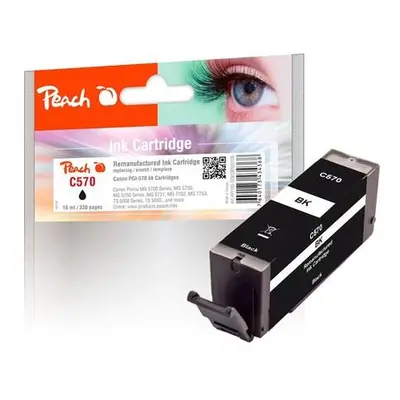 Peach Canon PGI-570, black, 13 ml