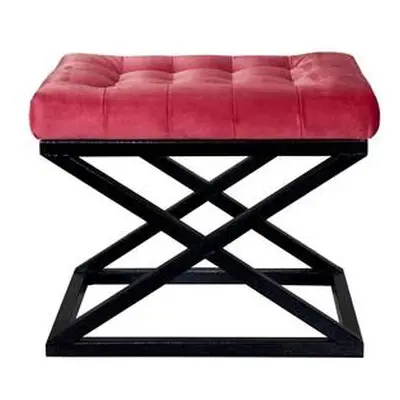 Atelier del Sofa Pouffe Capraz - Black, Red BlackRed