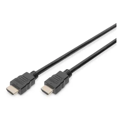 Digitus Připojovací kabel HDMI High Speed, typ A M/M, 2,0 m, Ultra HD 60p, zlatý, bl