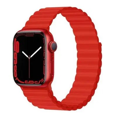 Devia remienok Deluxe Series Sport3 Silicone Magnet Band 44/45/49mm - Red