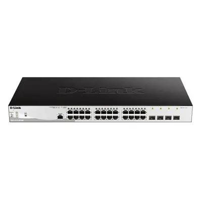 D-Link DGS-1210-28P/ME/E 24-Port 10/100/1000BASE-T PoE + 4-Port 1 Gbps SFP Metro Ethernet, DGS-1