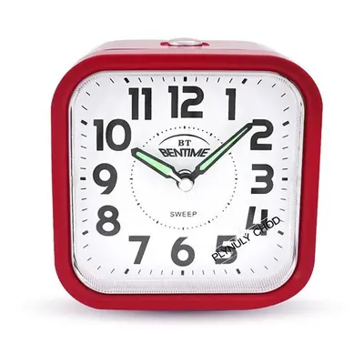 Bentime Budík s plynulým chodem NB50-BM09504RD-O