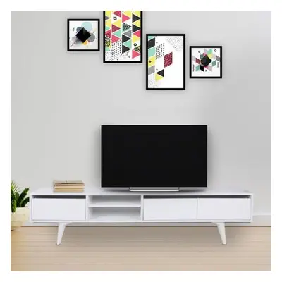 Hanah Home TV Stand Graz White