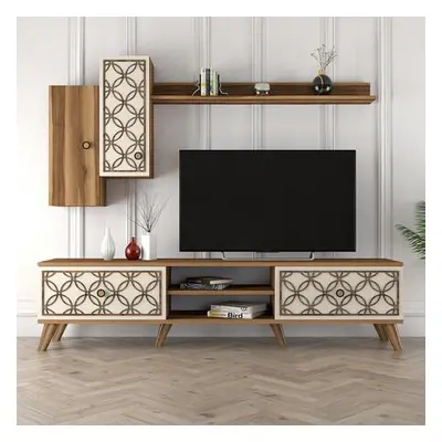 Hanah Home TV Unit Class S - Walnut, Cream WalnutCream