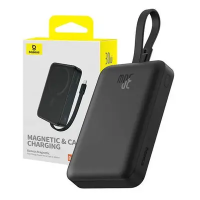 Powerbanka Baseus Magnetic Mini 10000mAh, USB-C 30W MagSafe (černá)