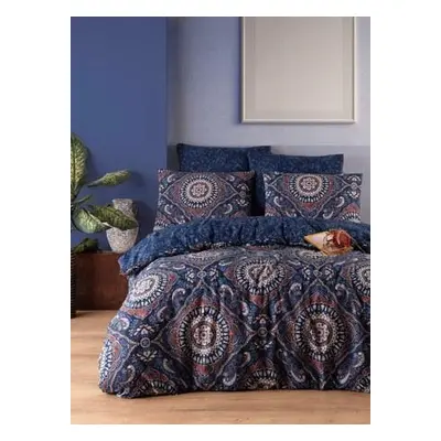 L'essentiel Maison Double Quilt Cover Set Varak - Dark Blue