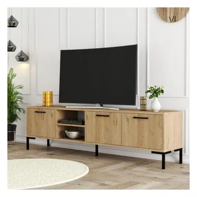 Hanah Home TV Stand Aurora 1596 Oak