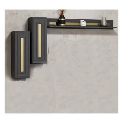 Hanah Home Wall Shelf Jose TV - Anthracite