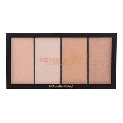 make-up Revolution London Re-loaded Palette paletka pudrových rozjasňovačů Lustre Lights Warm 20