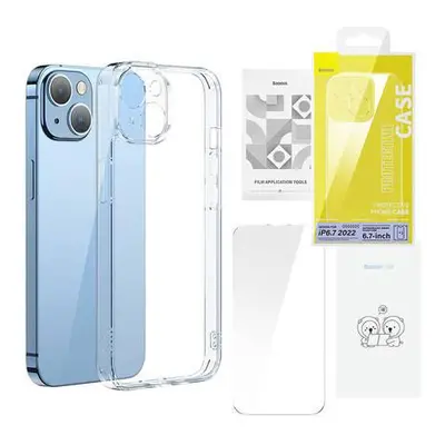 Pouzdro Baseus SuperCeramic Case + Glass Apple iPhone 14 Plus