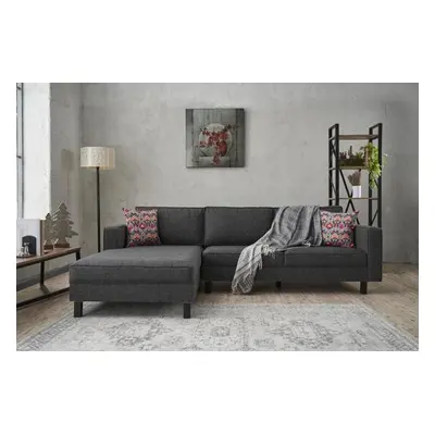 Atelier del Sofa Corner Sofa Kale Linen Left - Anthracite