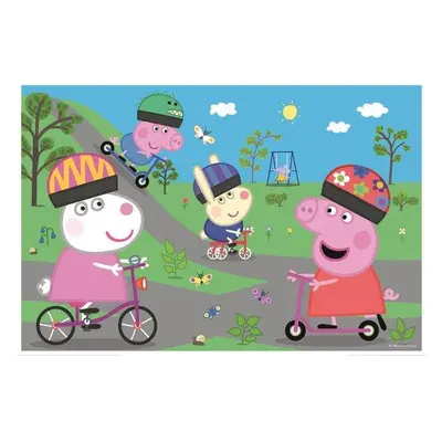 TREFL Puzzle Prasátko Peppa: Aktivní den MAXI 24 dílků