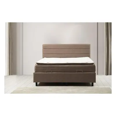 Hanah Home Single Mattress, Base & Headboard Orina Set 120 x 200 - Brown