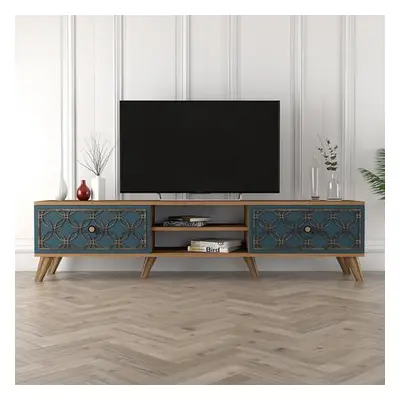 Hanah Home TV Stand Class - Walnut, Chalcedony WalnutChalcedony