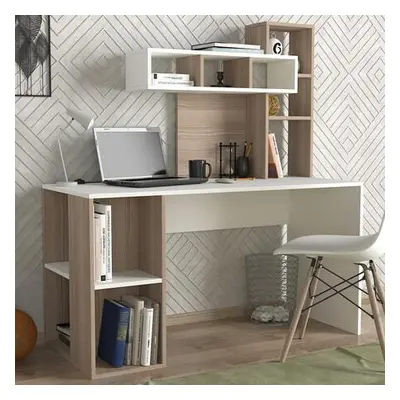 Hanah Home Study Desk Coral - White, Cordoba WhiteCordoba