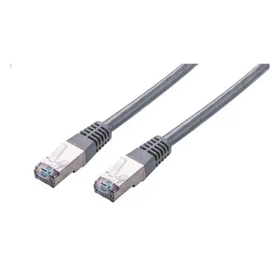 Kabel C-TECH patchcord Cat5e, FTP, šedý, 15m