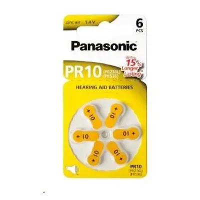 Panasonic baterie do naslouchadel 6ks PR10(230)/6LB