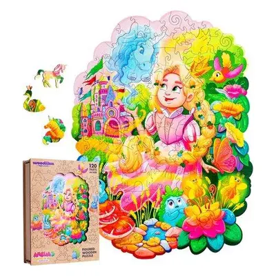 DŘEVĚNÉ BAREVNÉ PUZZLE - Amelia Princess of Magic