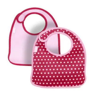 Built Infant Bib Pink Mini Dots