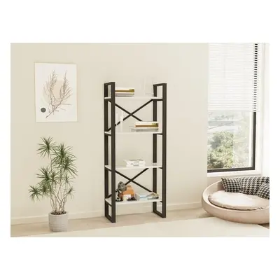 Hanah Home Bookshelf Alaro Modern WhiteBlack