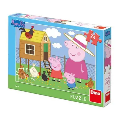 Dino Peppa pig: slepičky 24 dílků