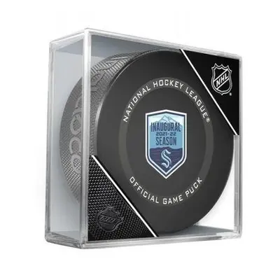 InGlasCo Fanouškovský puk NHL Inaugural 2021-2022 Season Team Game Puck, Seattle Kraken