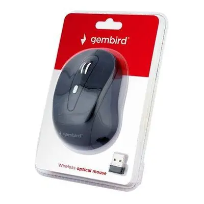 Gembird/Cestovní/Optická/Bezdrátová USB/Černá, MUSW-6B-01