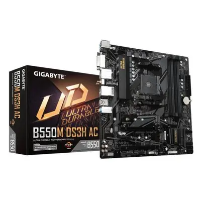 GIGABYTE B550M DS3H AC / AMD B550 / AM4 / 4x DDR4 / 2x M.2 / DVI-D / HDMI / WiFi / mATX, B550M D