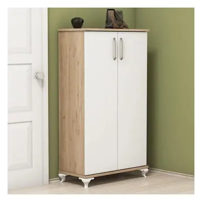 Hanah Home Shoe Cabinet Ari - Walnut, White WalnutWhite