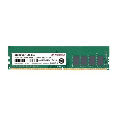 Transcend paměť 8GB DDR4 2666 U-DIMM (JetRam) 1Rx8 CL19, JM2666HLB-8G