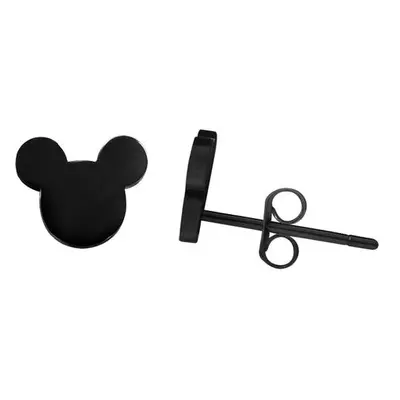 Troli Designové černé náušnice Mickey Mouse