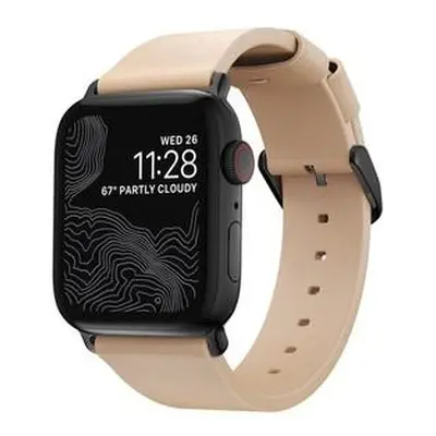 Nomad Modern Slim kožený řemínek pro Apple Watch 40mm / 38mm - béžový NM10jNB000