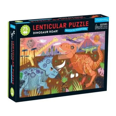 Mudpuppy Puzzle Lentikulární Dinosauři 75 dílků