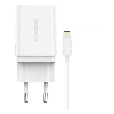 Rychlá nabíječka Foneng K300 1x USB 3A+ kabel USB Lightning