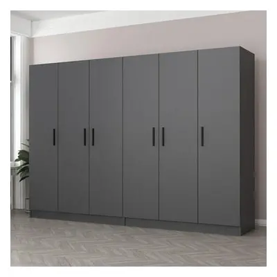 Hanah Home Wardrobe Kale - 4977 Anthracite