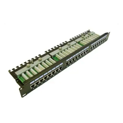 Patch panel LEXI-Net FTP cat.5e 24p. 1U Black, PATCHP24PHZF