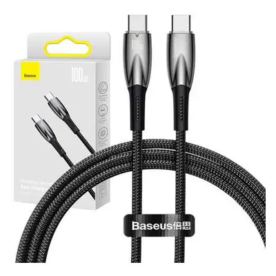 Kabel USB-C pro řadu Baseus Glimmer, 100 W, 1 m (černý)