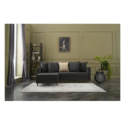 Atelier del Sofa Corner Sofa-Bed Aydam Left - Anthracite