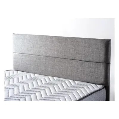 Hanah Home Double Mattress, Base & Headboard Silver - Grey (150 x 200)