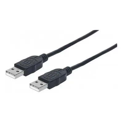 MANHATTAN kabel USB 2.0, Type-A Male to Type-A Male, 1m, Black