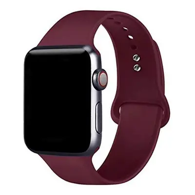 4wrist Silikonový řemínek pro Apple Watch - Vínová 42/44/45/49 mm - S/M