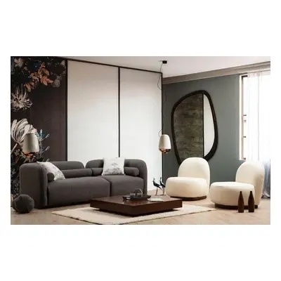 Atelier del Sofa 3-Seat Sofa Victoria Grey Bouclette